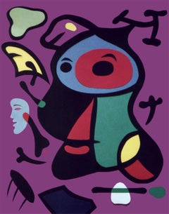 Joan Miro-Porträt – Canson-Papier von Beverly Bigwood