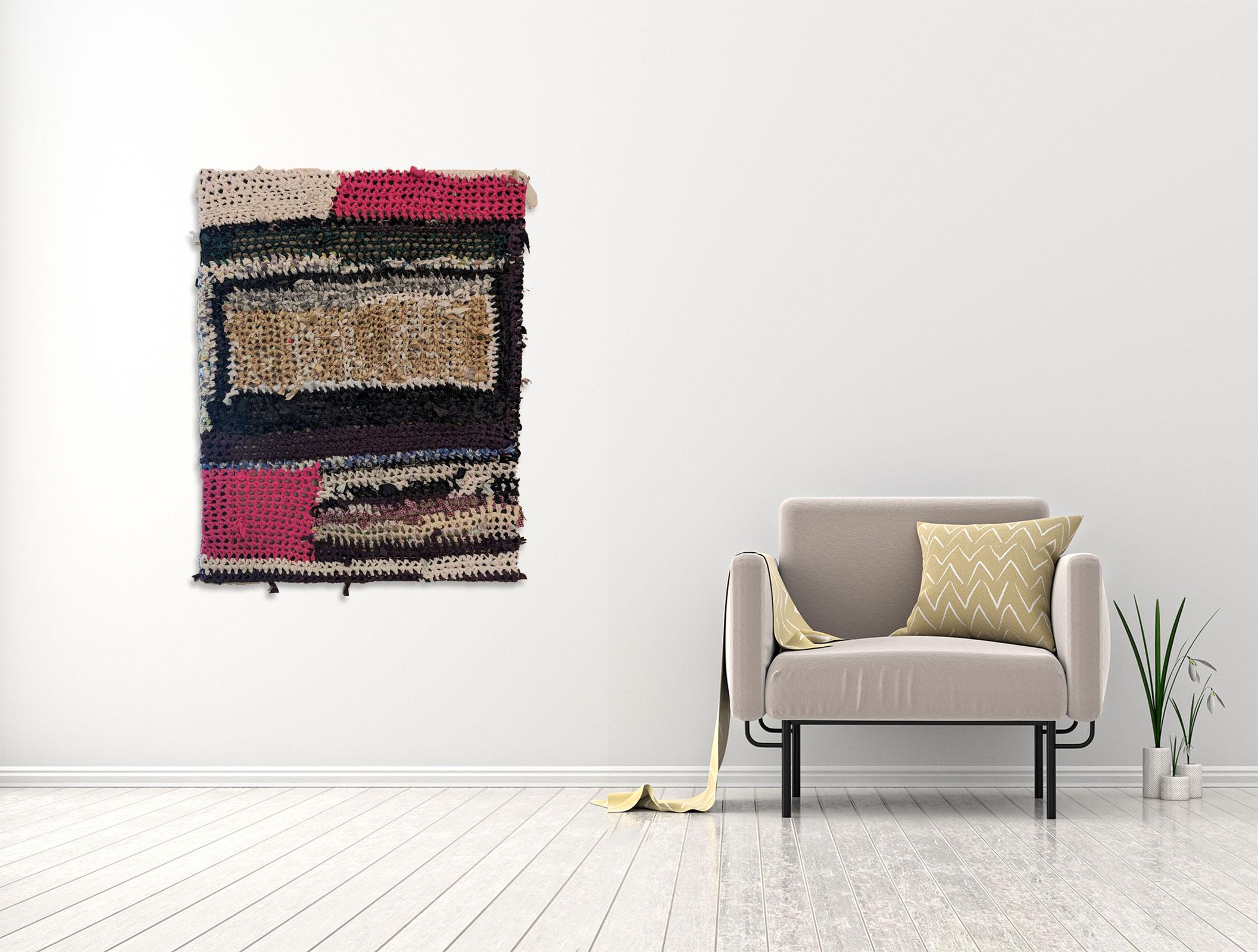 Kevin - Mixed Media Abstract Art By Beverly Bigwood For Sale 1