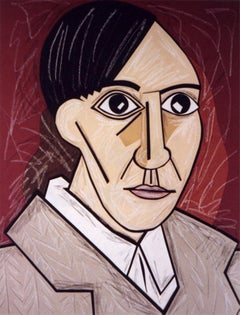 Portrait de Pablo Picasso (début de l'ère) - papier canson par Beverly Bigwood
