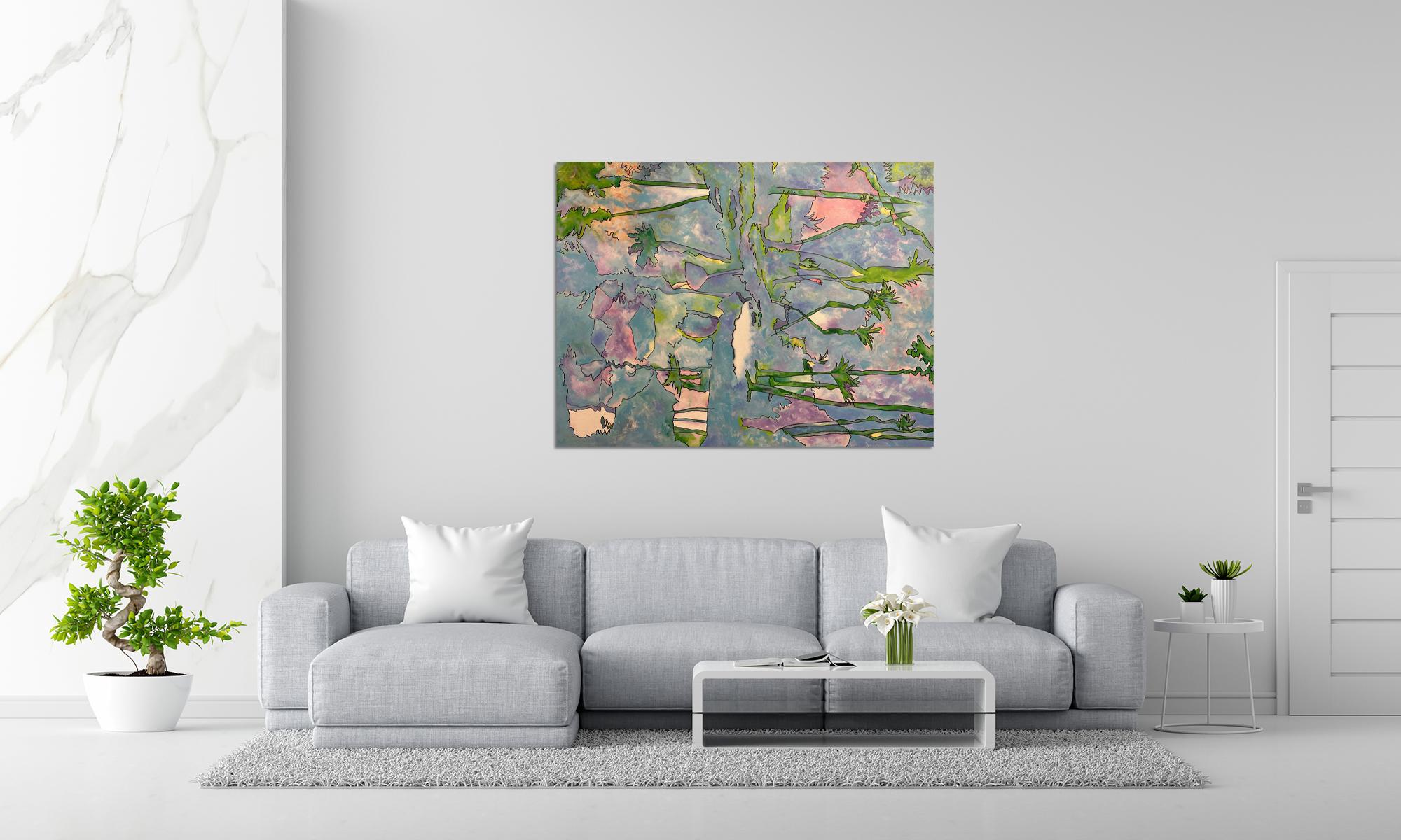 Rejoicing - Pittura astratta di Beverly Bigwood in vendita 1