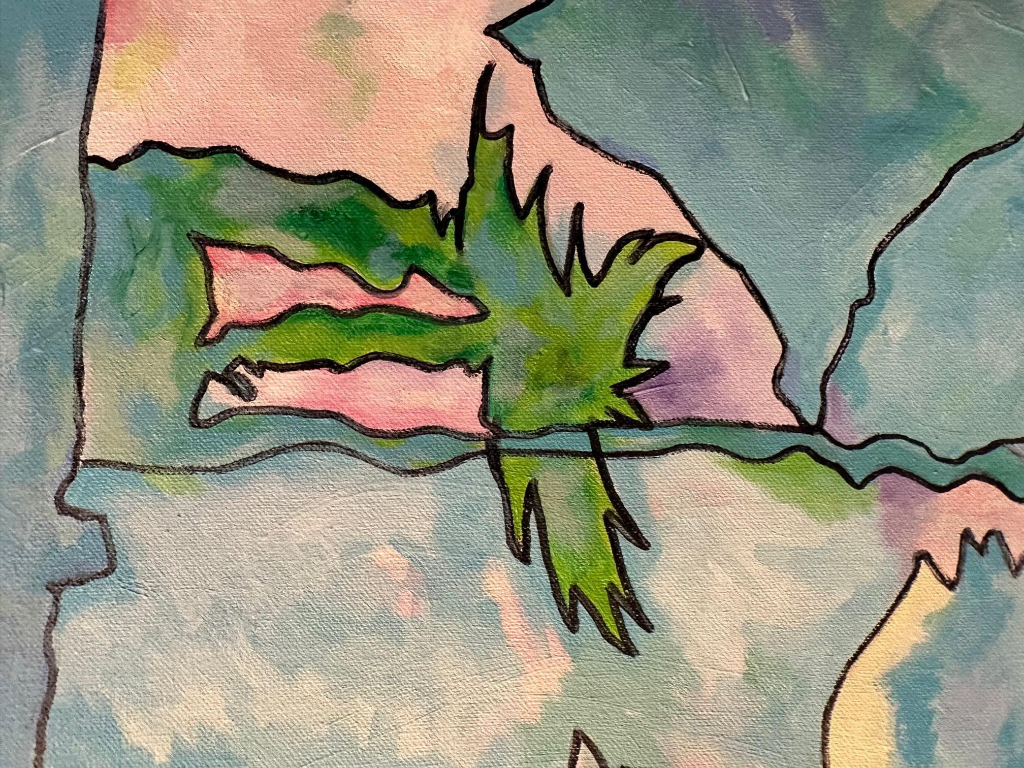 Rejoicing - Pittura astratta di Beverly Bigwood in vendita 2