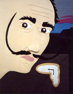 Salvador Dali-Porträt – Canson-Papier von Beverly Bigwood
