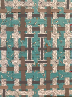 Tanner - Tela sobre lienzo - Arte abstracto en técnica mixta por Beverly Bigwood