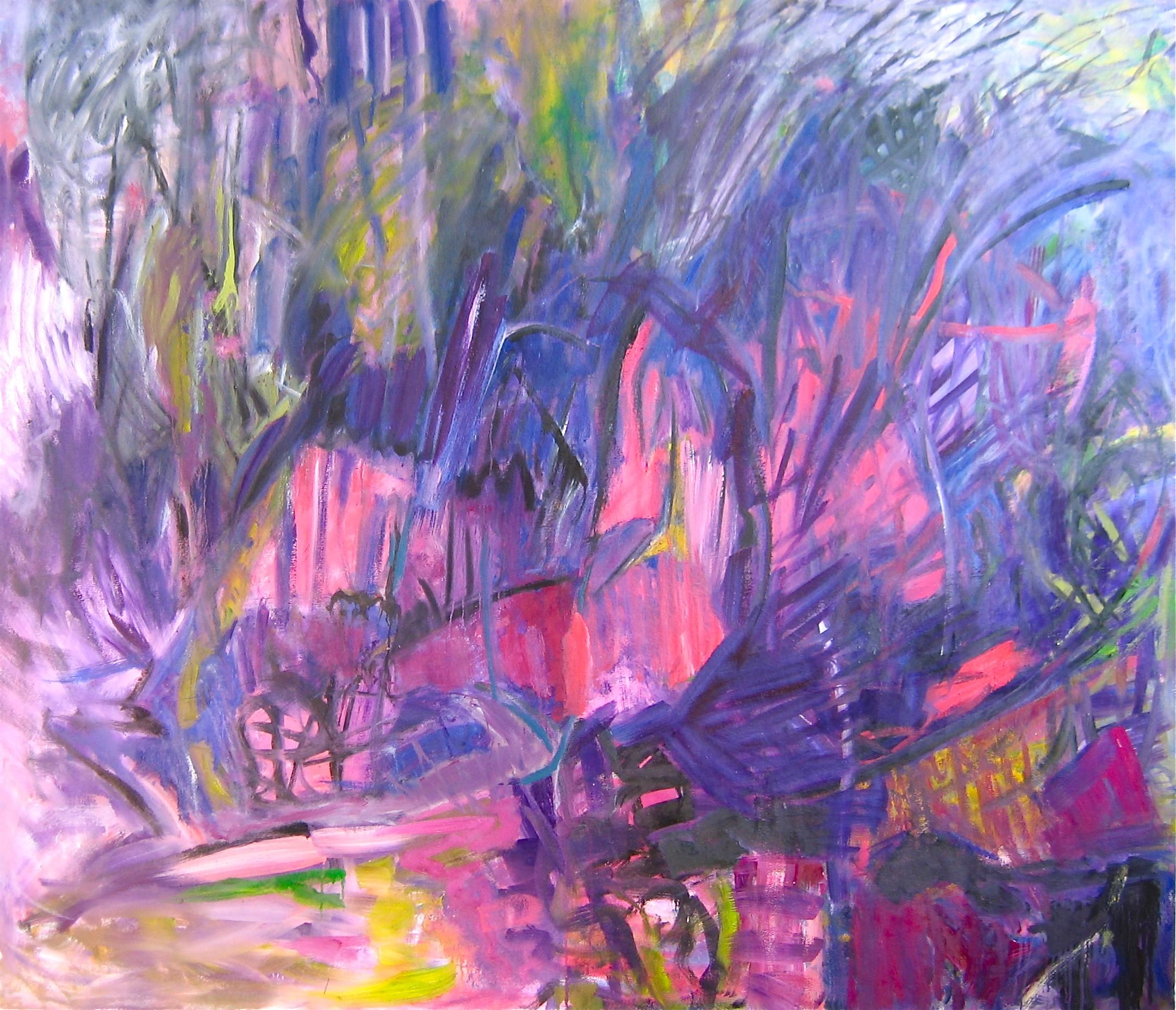 Beverly Brodsky Abstract Painting - Canopy