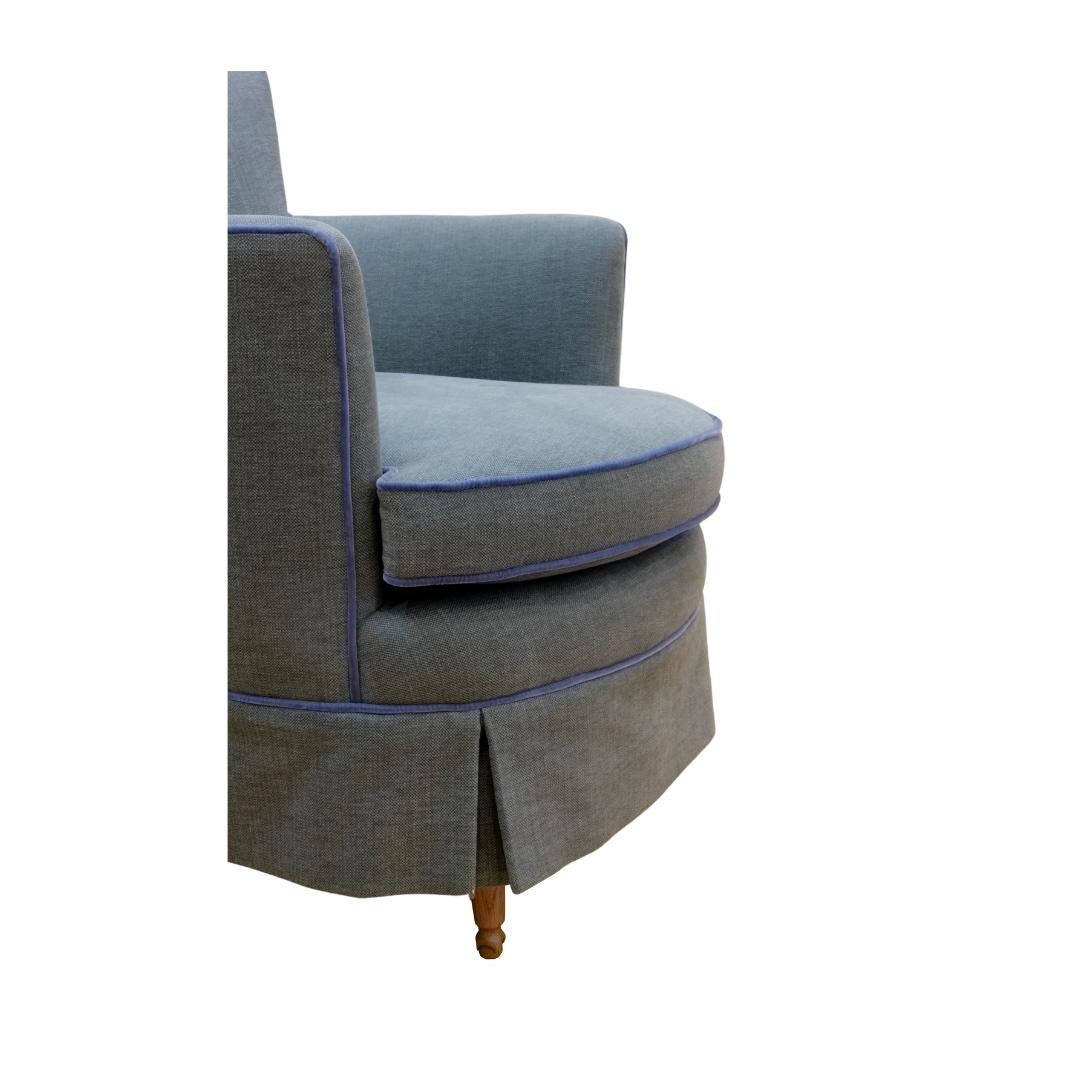 Tissu d'ameublement Beverly Chair, in COM with Summer Aged Oak, by August Abode en vente