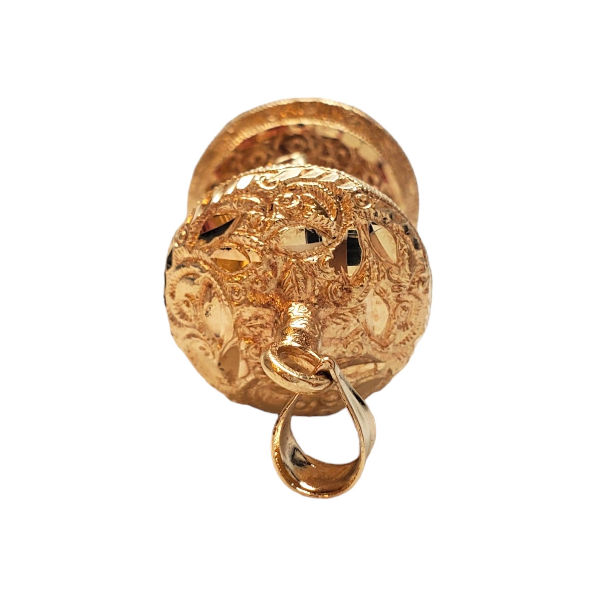 Beverly Hills Gold 14K Tri-Tone Gold Carousel Charm #18068 1