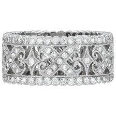 Beverly K White Gold and Diamond Band