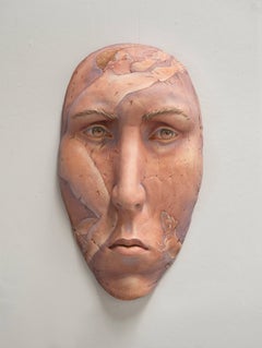 "Within Reach", Contemporary, Ceramic, Sculpture, Painted, Portrait, Figurative