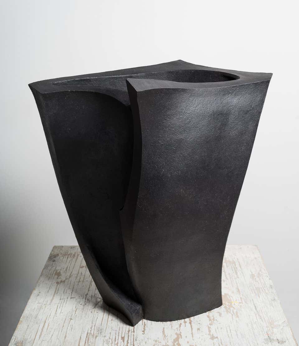 Bruce Cochrane Stacked Vessel Wood Fired Abstract Glazed Ceramic bruce-cochrane-stacked-vessel-wood-fired-abstract-glazed-ceramic