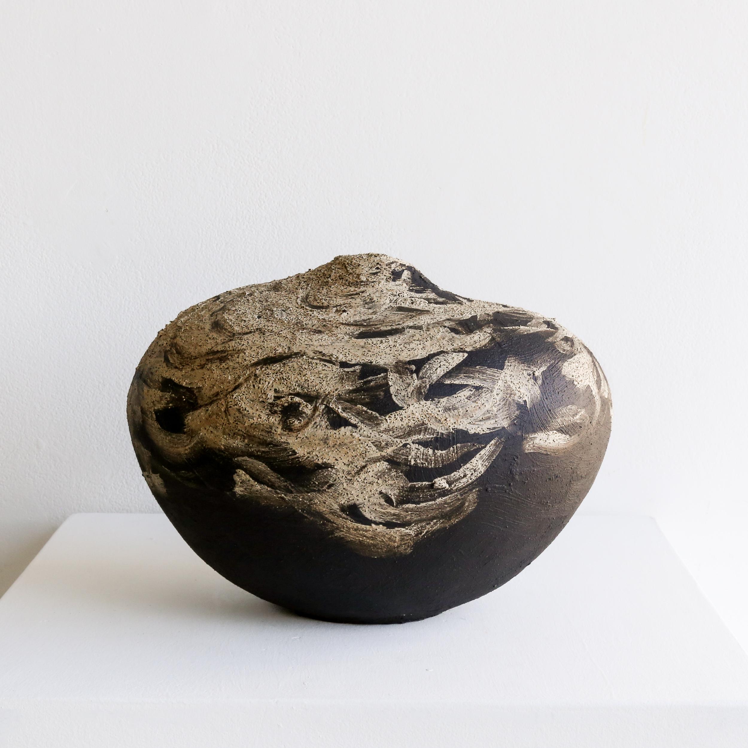 Textured Vessel No 119 - Sculpture by Beverly Morrison