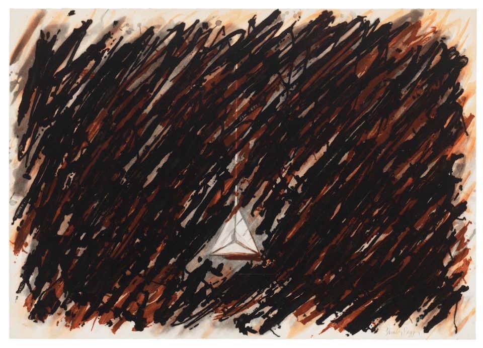 Ternana Brown Etching, Aquatint on Wove Paper, Signed, 1989, 17/40