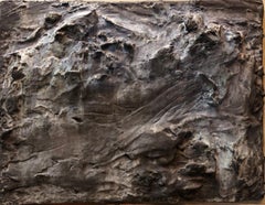 Beverly Pepper Large Bronze Wall Relief Plaque Heavily Textured Woman Artist