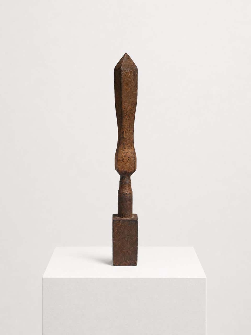 "Untitled (Obelisk Maquette)" Beverly Pepper, Female Artist, Abstract Sculpture