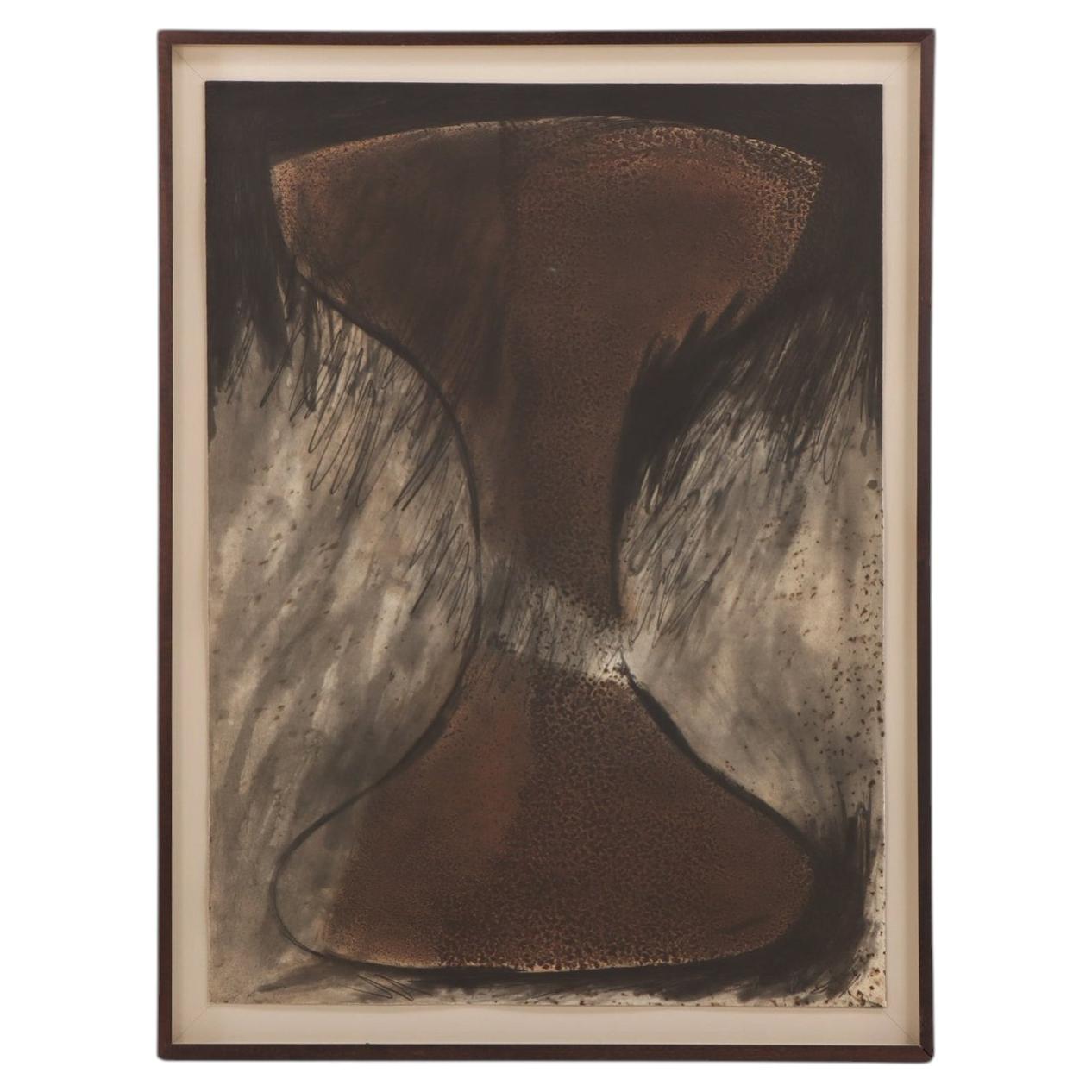 Beverly Pepper, Signed Etching titled Janus Brown.