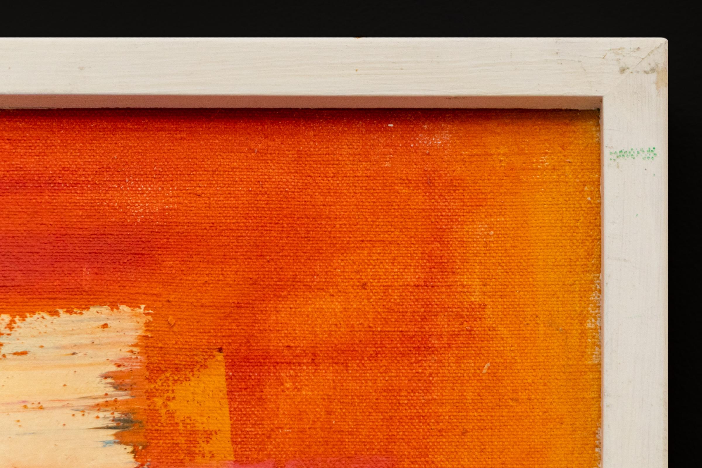 Beverly Rosen 1964 Vintage Abstract Expressionist Oil Painting “Change World” For Sale 5