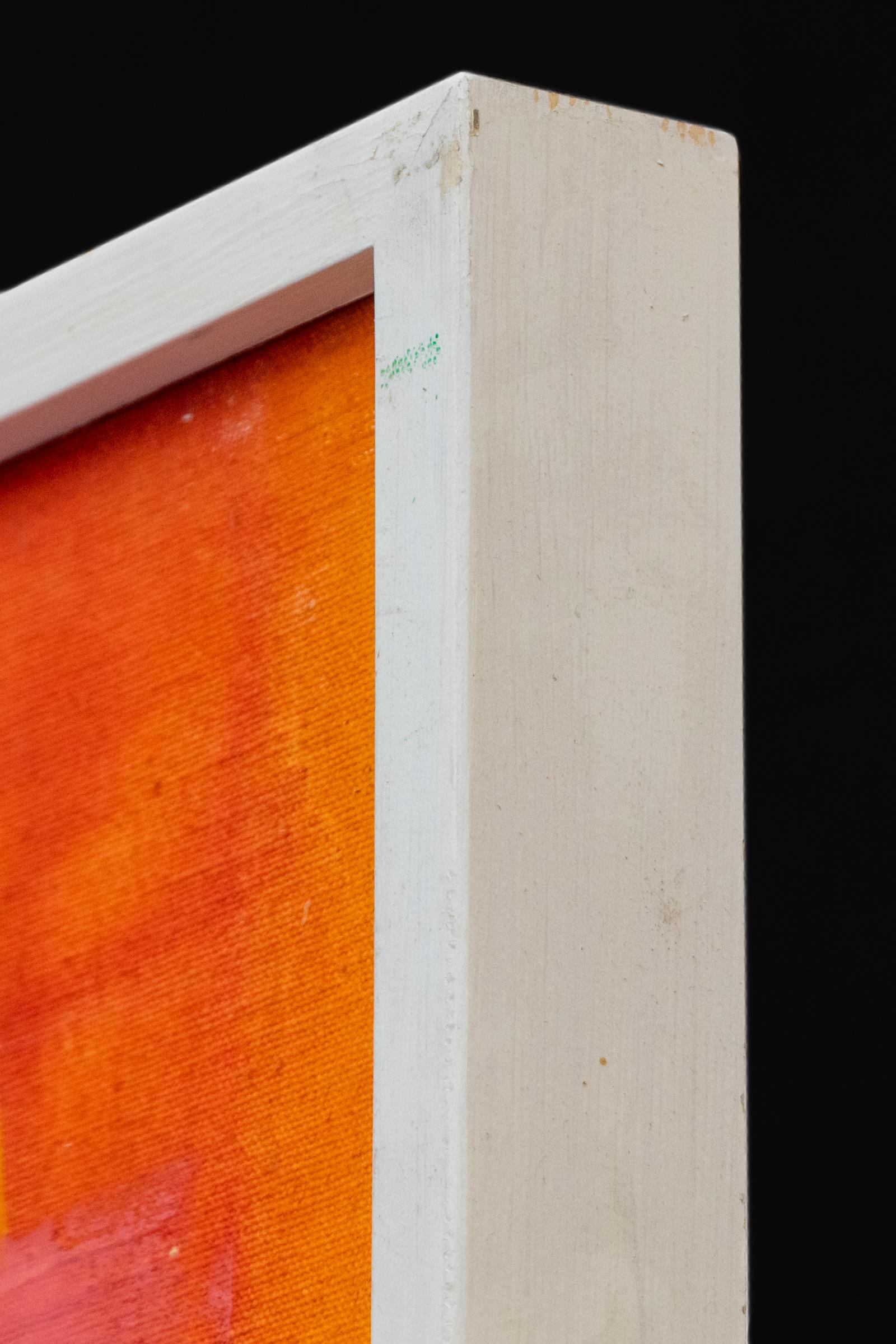 Beverly Rosen 1964 Vintage Abstract Expressionist Oil Painting “Change World” For Sale 6