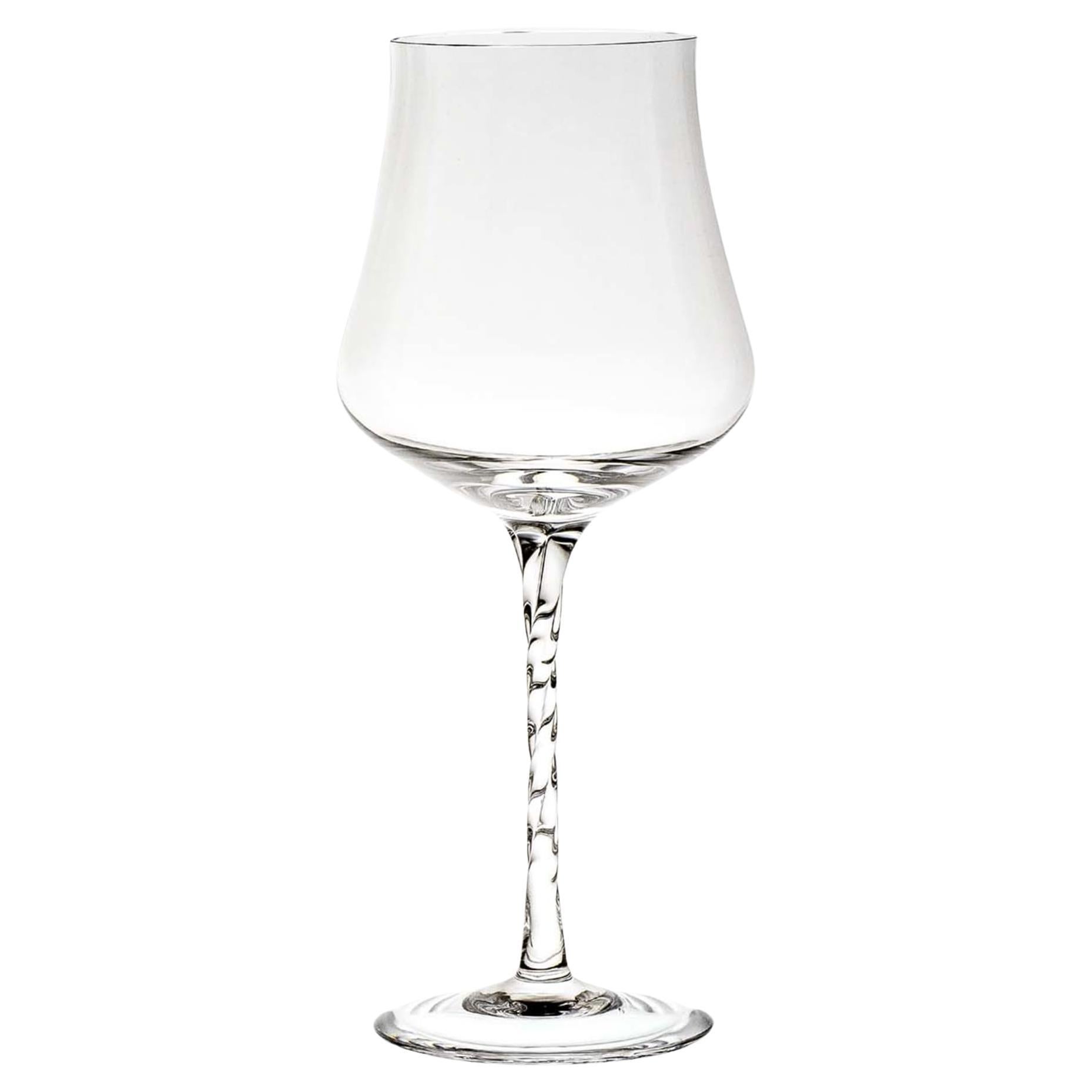 Beviamo Set of 6 Wine Glasses with Twisted Stem