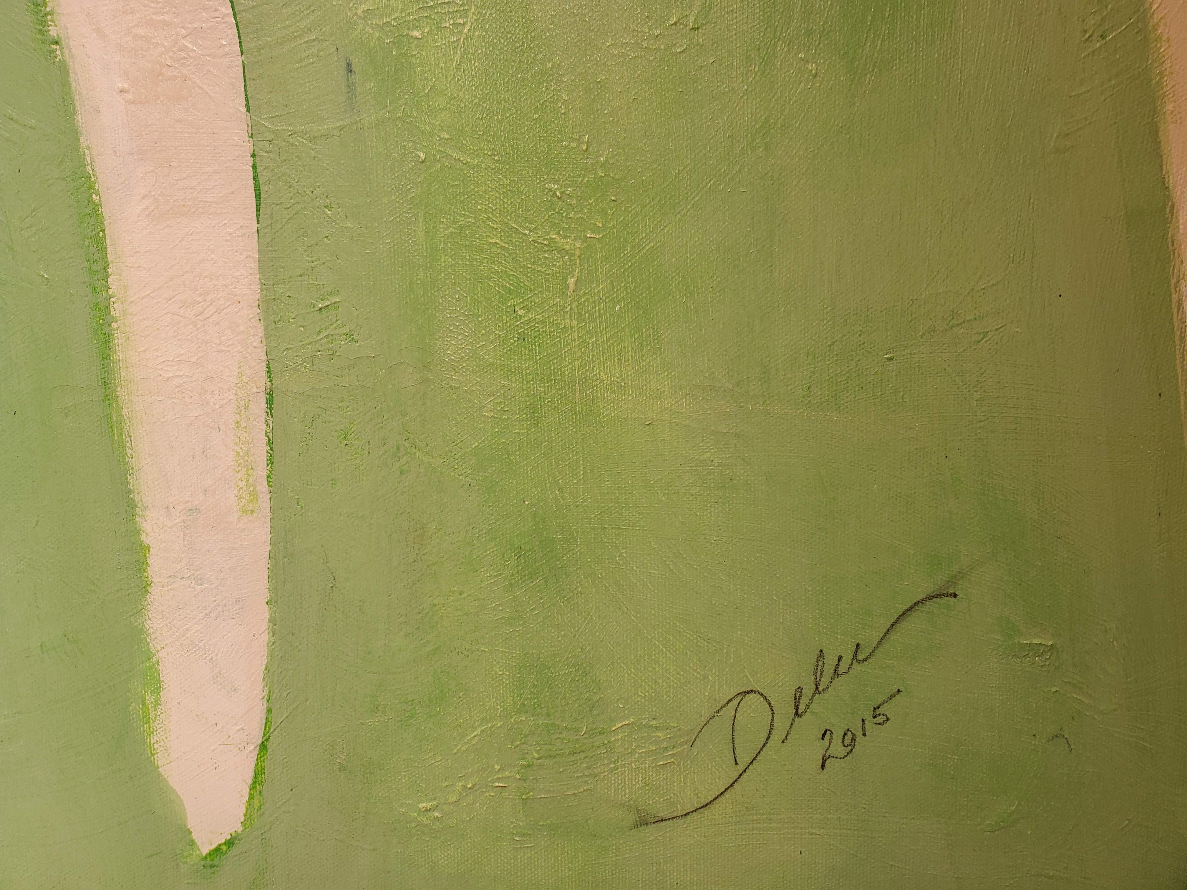 Peinture abstraite sur toile « Beyond », 2015, bleu, vert, violet Neuf - En vente à Middleburg, VA