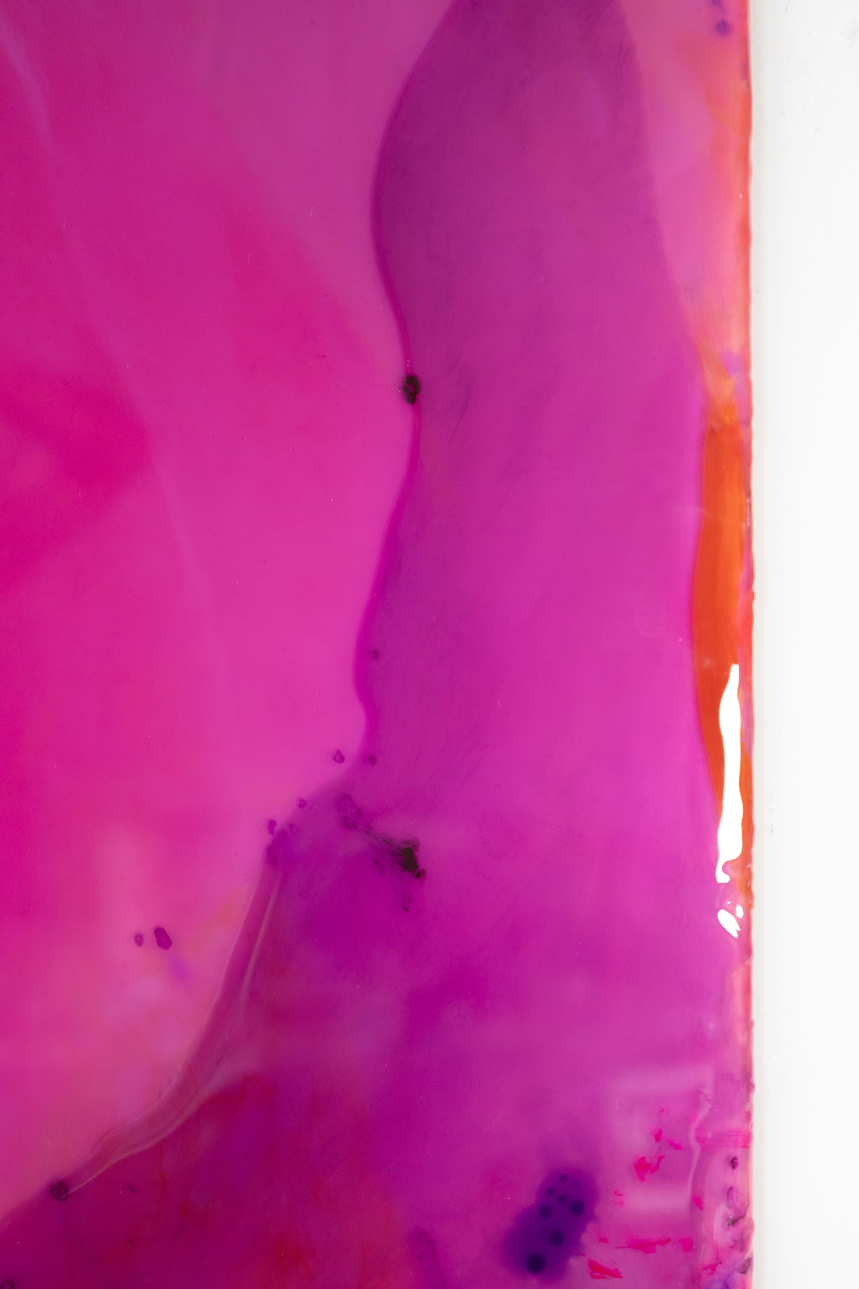 Beyond Oblivion Wall Decoration by Courtney Kinnare, Pink Abstract Mirror In New Condition For Sale In New York, NY