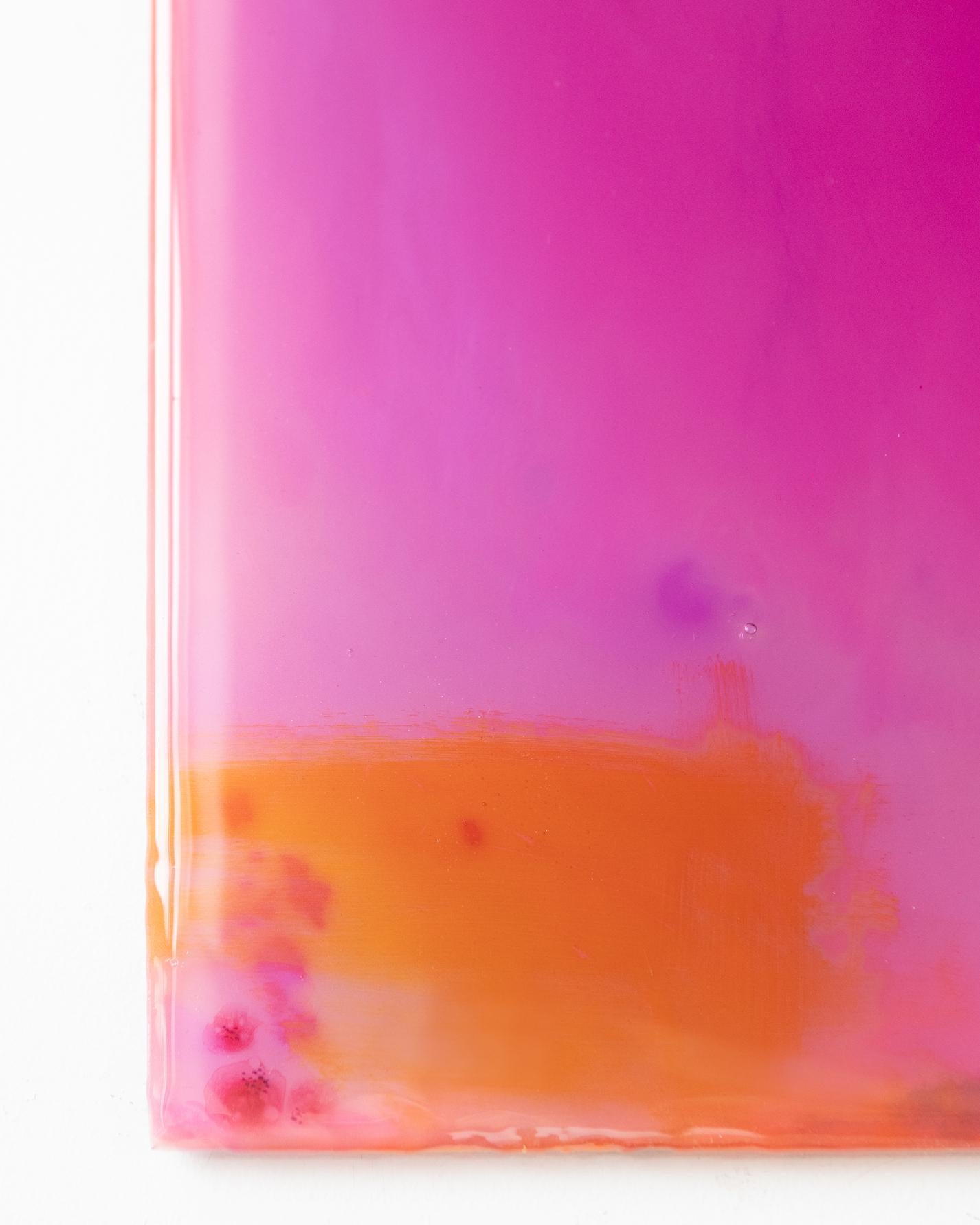 Contemporary Beyond Oblivion Wall Decoration by Courtney Kinnare, Pink Abstract Mirror For Sale
