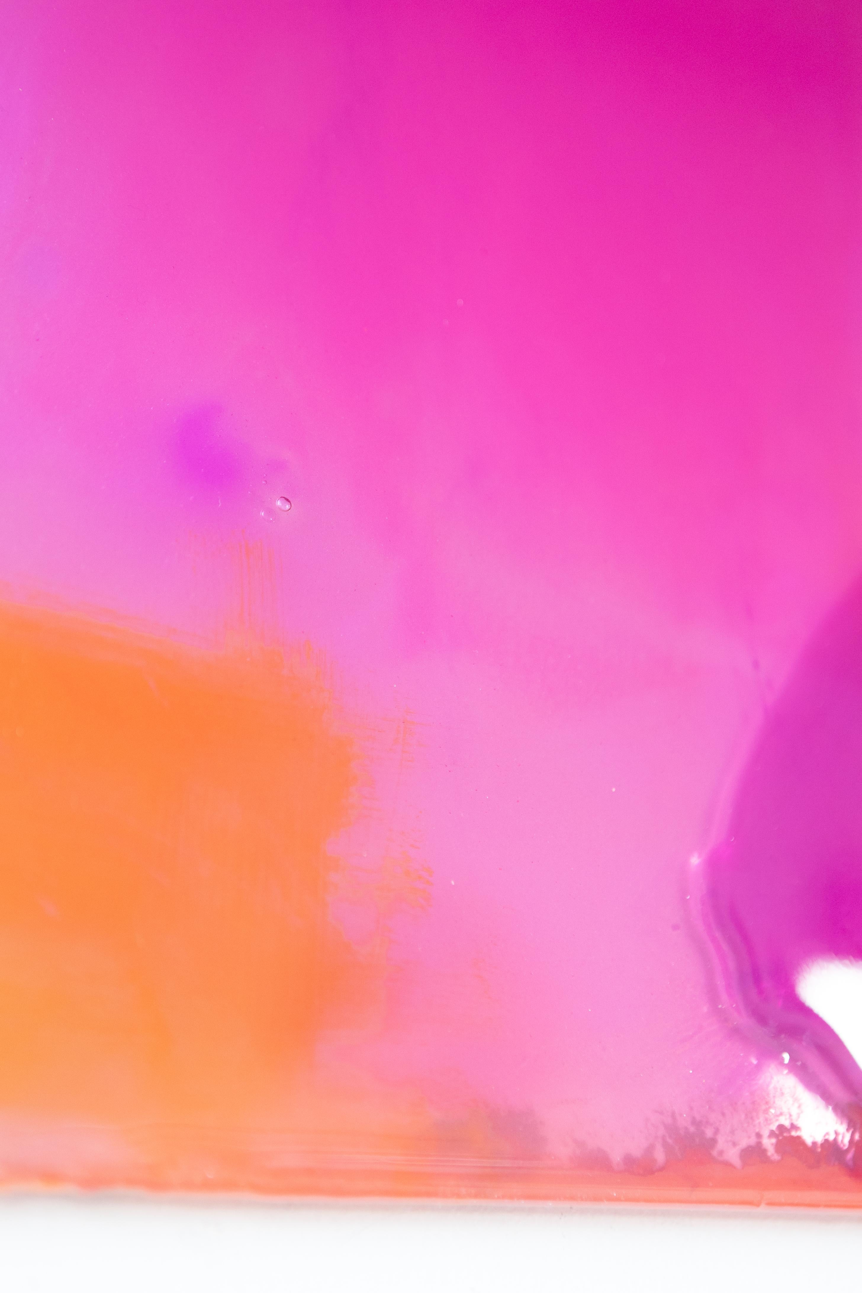 Beyond Oblivion Wall Decoration by Courtney Kinnare, Pink Abstract Mirror For Sale 2