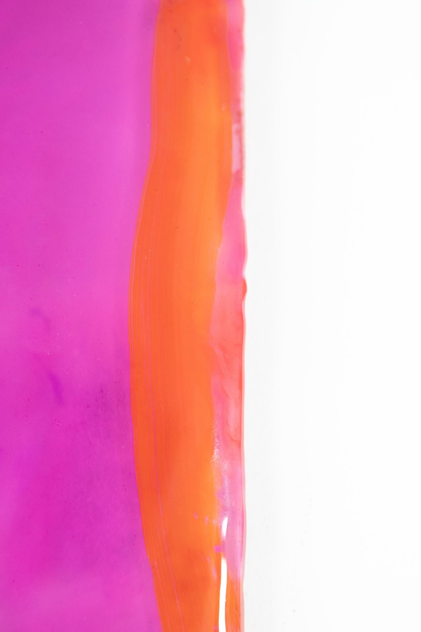 Beyond Oblivion Wall Decoration by Courtney Kinnare, Pink Abstract Mirror For Sale 4