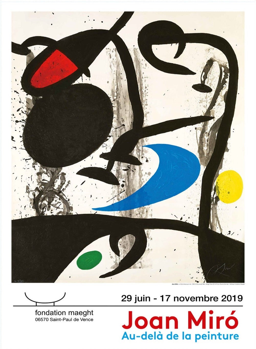 Beyond The Painting Original Poster by Joan Miro, 2019 For Sale