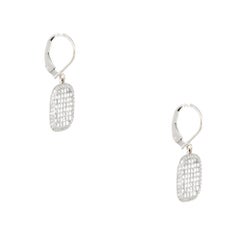 Bez Ambar 1.33 Carat Square Mosaic Diamond Drop Earrings 18 Karat In Stock