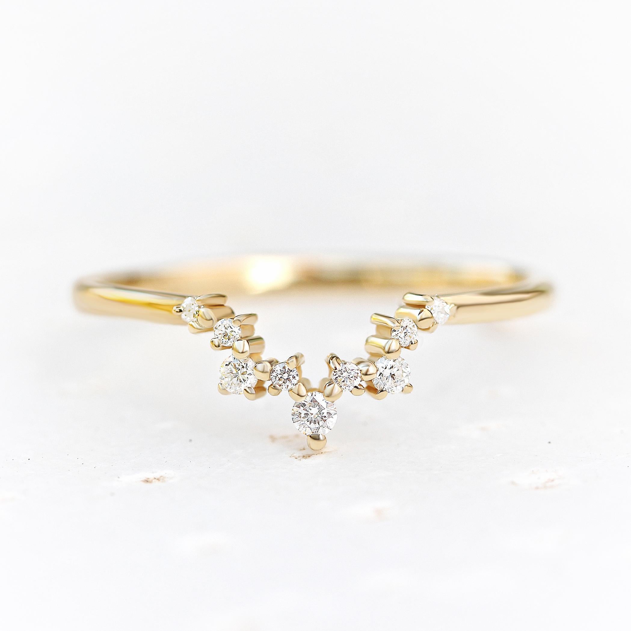Diamond Cluster Unique Engagement Two Ring Set, Iris & sparktickles For Sale 1
