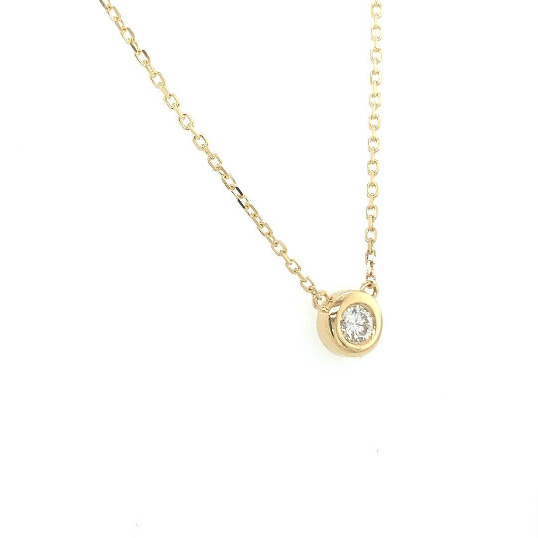 Sertie d'un diamant de 0,25 carat de qualité VS et d'un or jaune 18 carats en vente 2