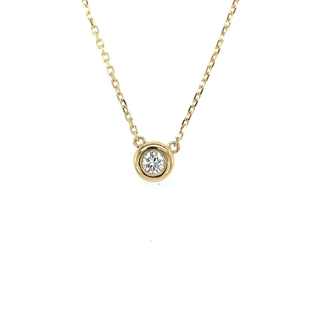 Sertie d'un diamant de 0,25 carat de qualité VS et d'un or jaune 18 carats en vente 3