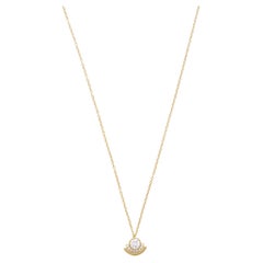Casey Perez 18K Gold Arc Necklace with .8 carats of Brilliant Cut Diamonds