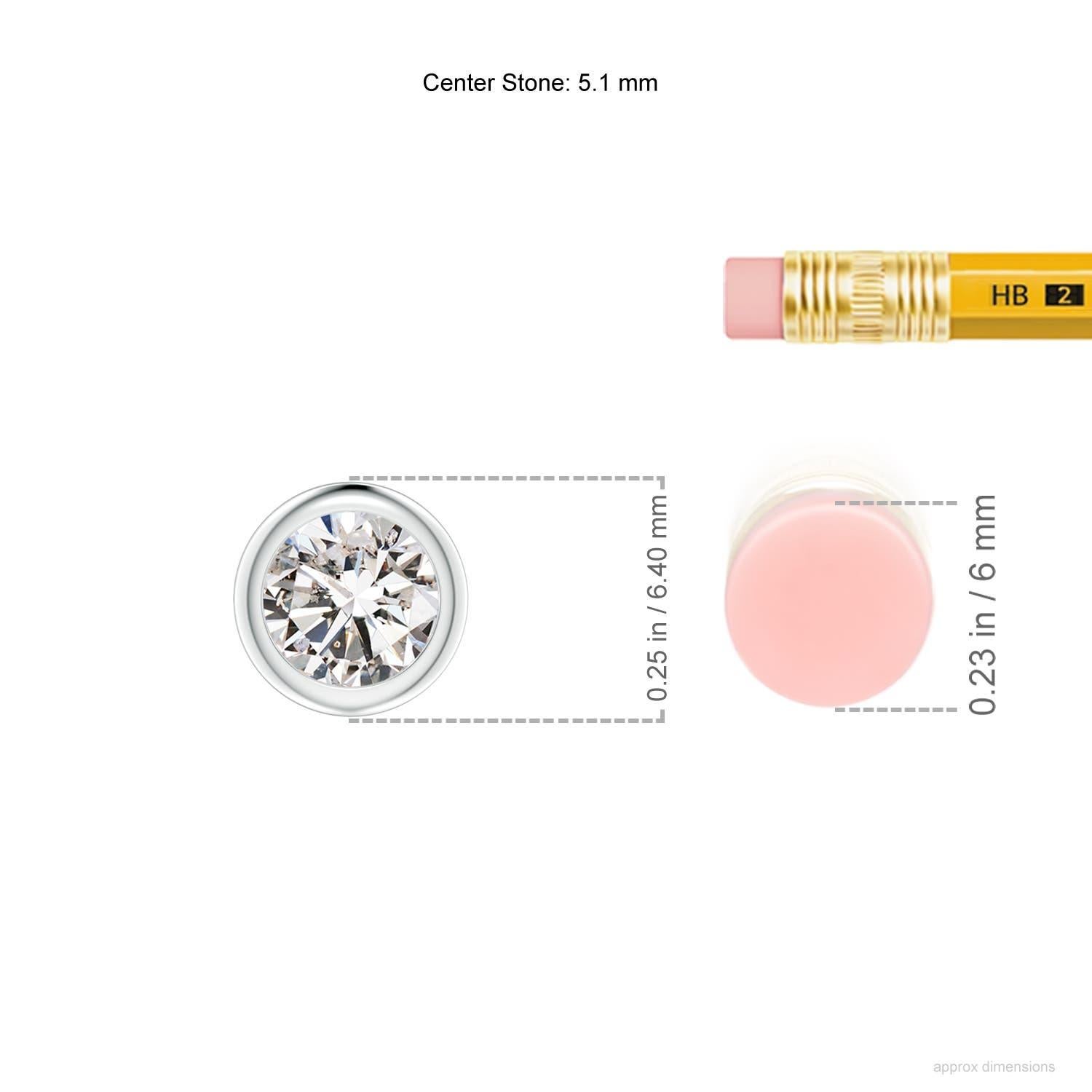 Moderne Pendentif en or blanc 18 carats serti de diamants (Color-I-J  Clarté-I1-I2) en vente
