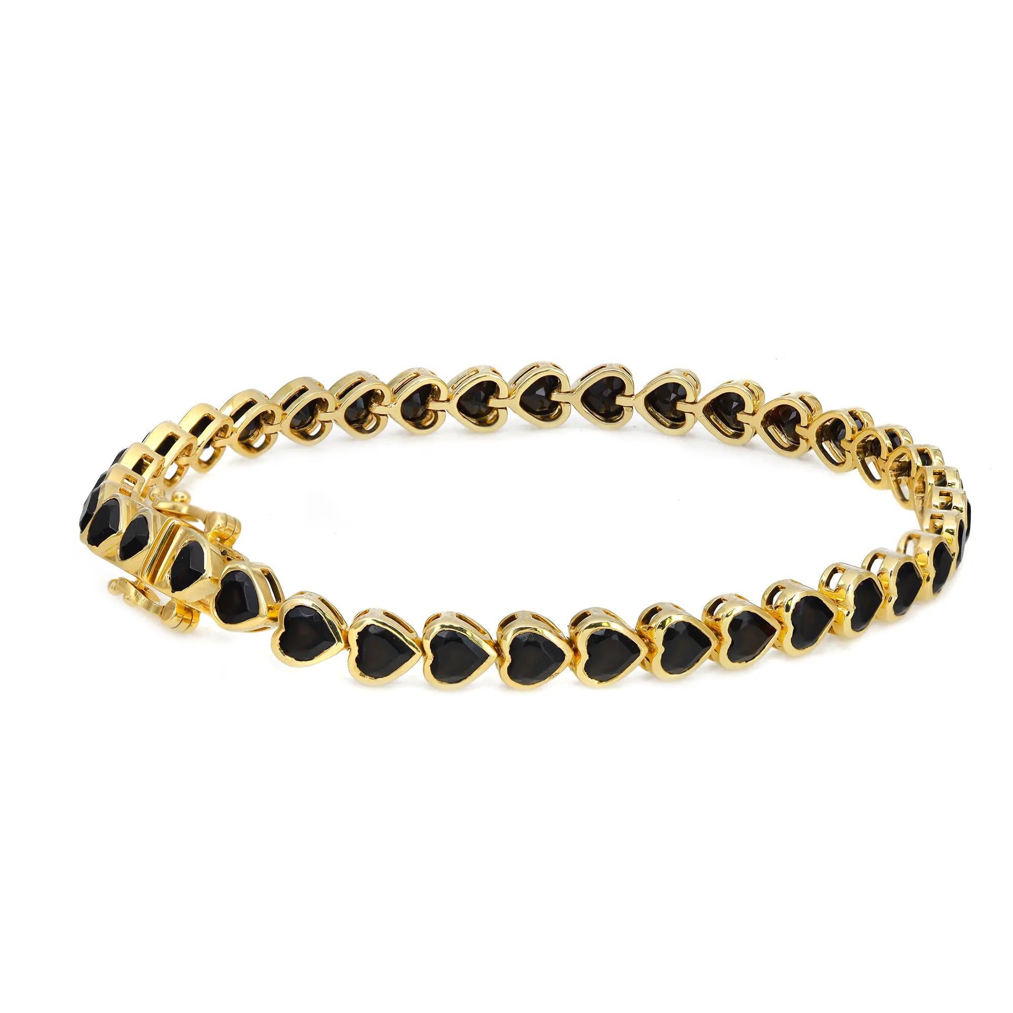 black onyx tennis bracelet