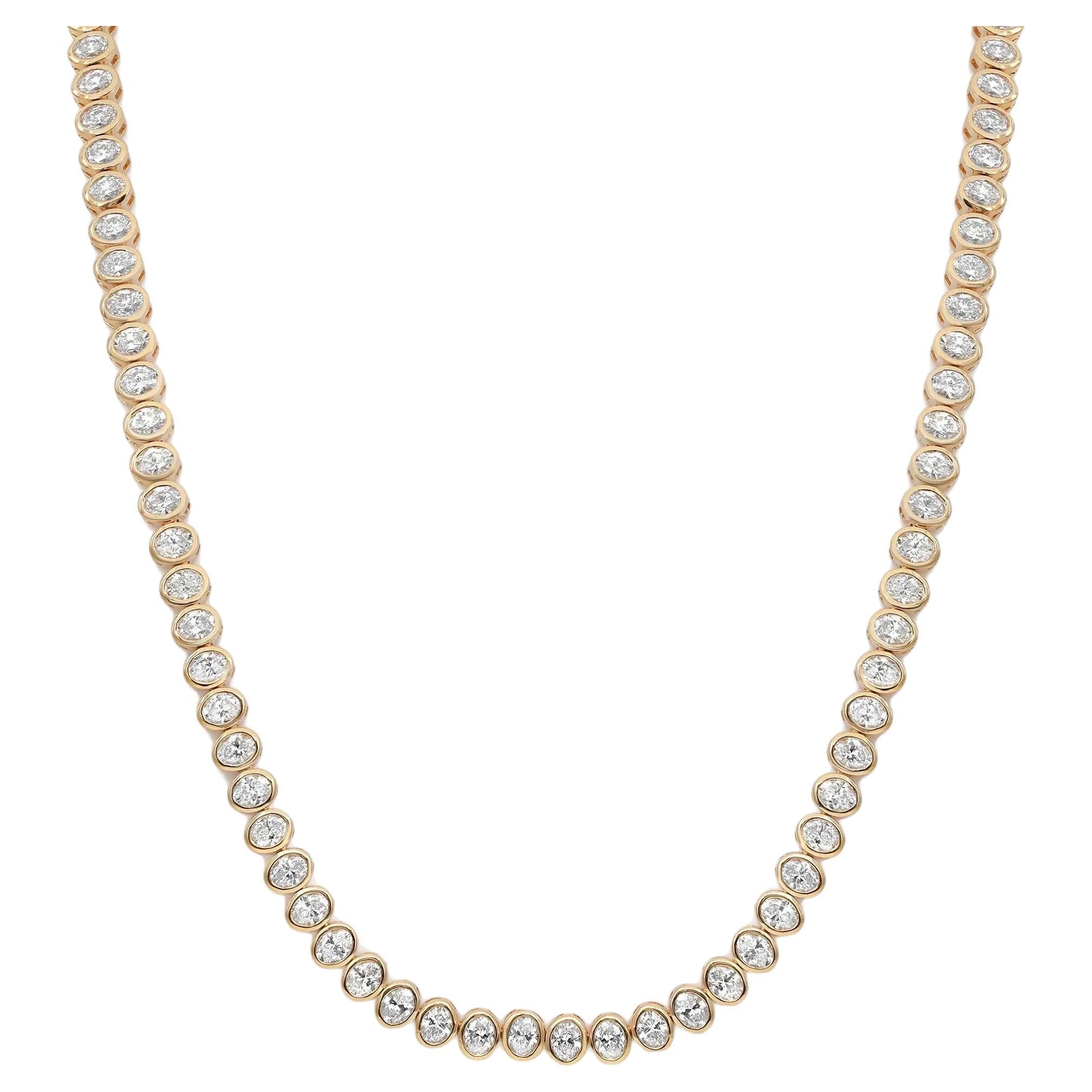 Unisex 30" Lab Diamond Tennis Necklace – Silver Finish, 4mm Round CZ, Box Clasp