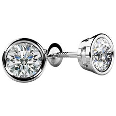 1 3 carat diamond screw back earrings