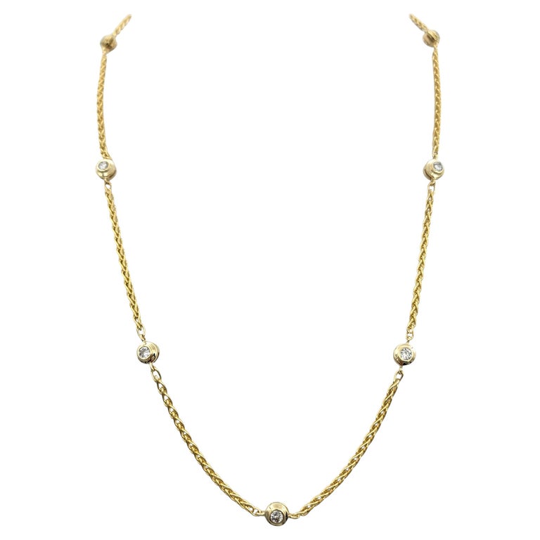 Collana Oro 10kt Figaro Collana Catena Figaro In Oro Giallo Massiccio