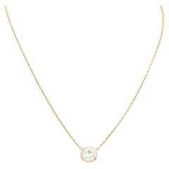 Collana con diamanti solitari incastonati a castone