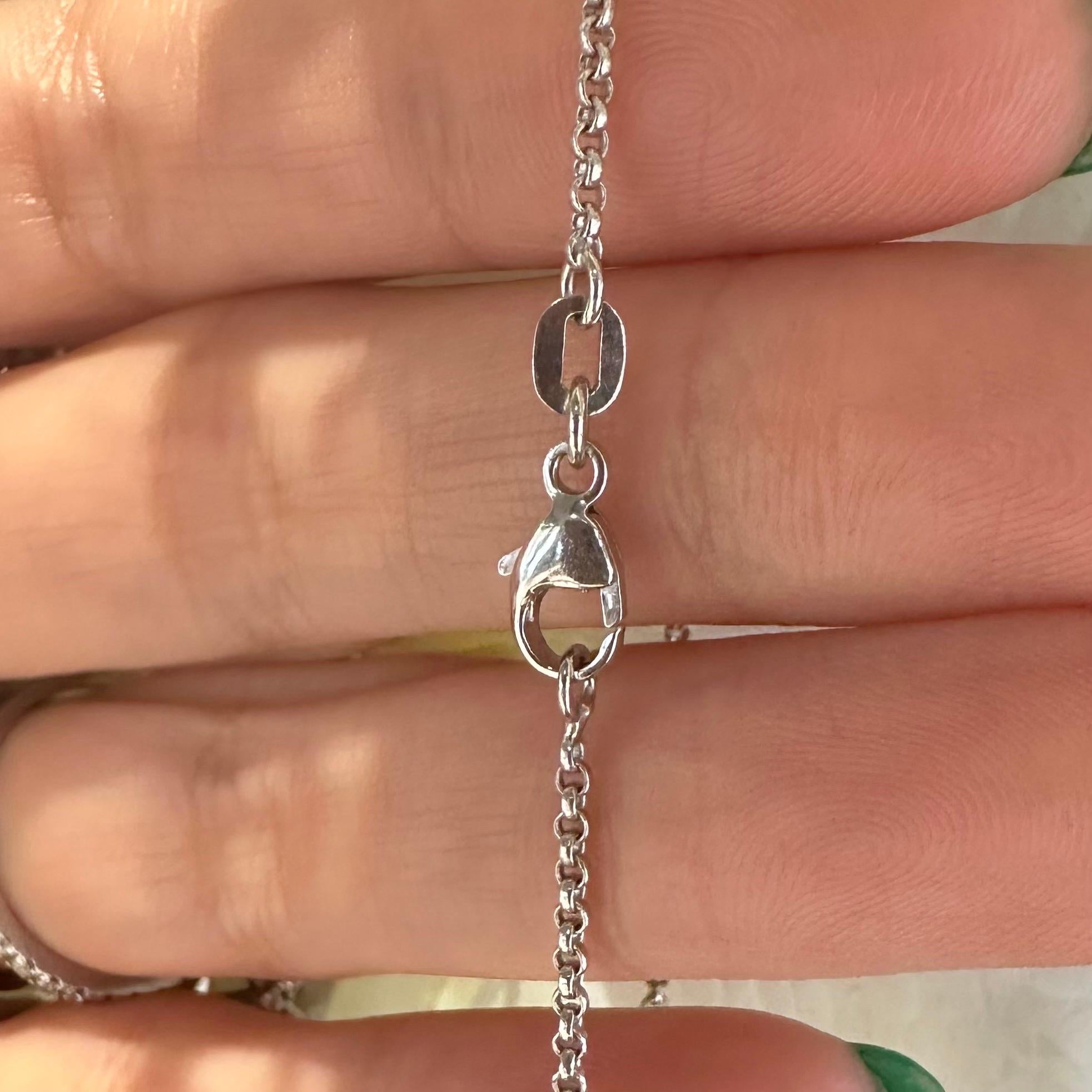 Bezel Set Solitaire Round Diamond Necklace 1 Carat In Excellent Condition For Sale In Miami, FL