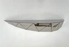 Bezier Shelf in Welded Mirror-Polished Stainless Steel by Julian Mayor