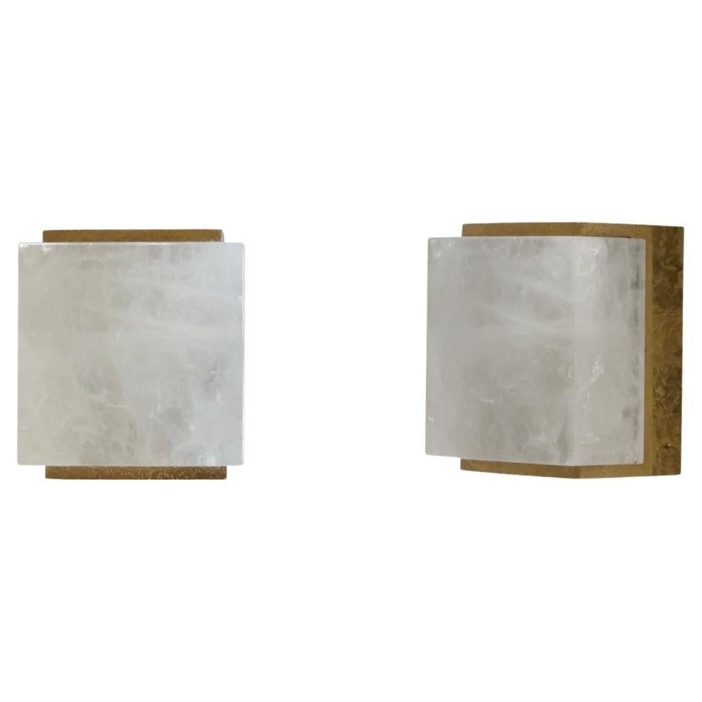 BFB Rock Crystal Sconces by Phoenix  For Sale