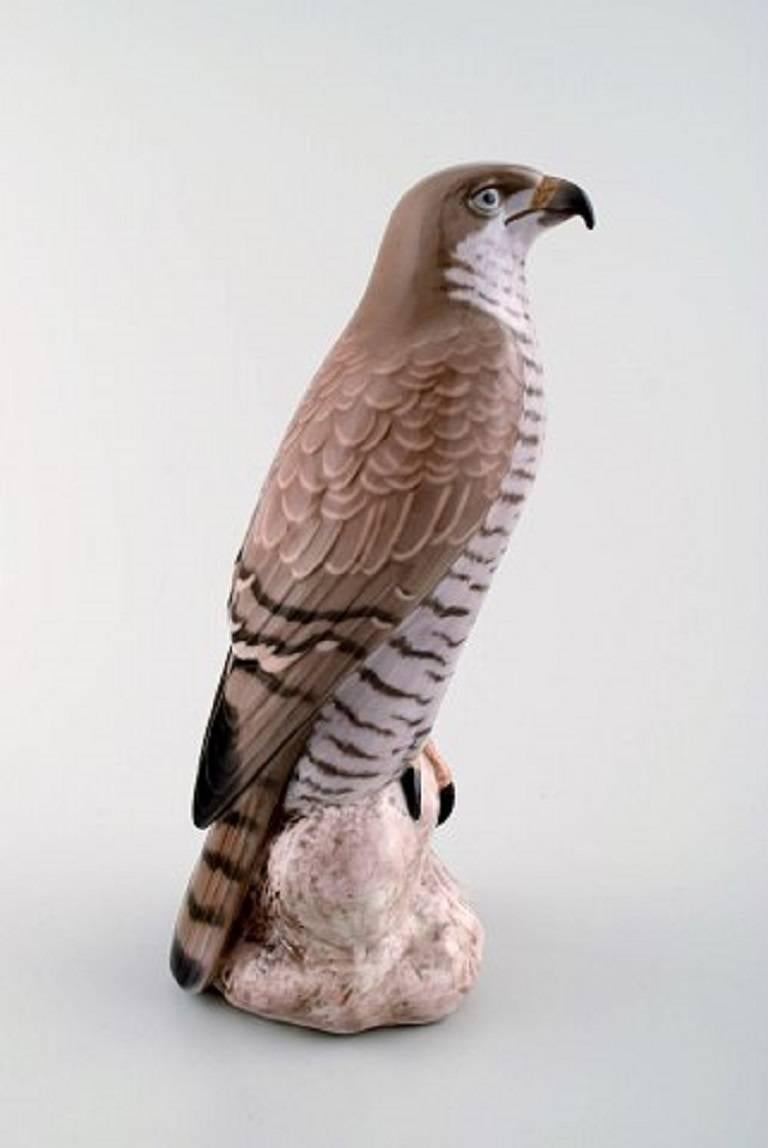 Danish B&G Bing & Grondahl Large Falcon, Figure in Porcelain, Number 1892