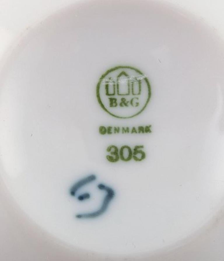B&G, Bing & Grondahl, Corinth Coffee Cup with Saucer, Set of 6 In Good Condition For Sale In Copenhagen, DK