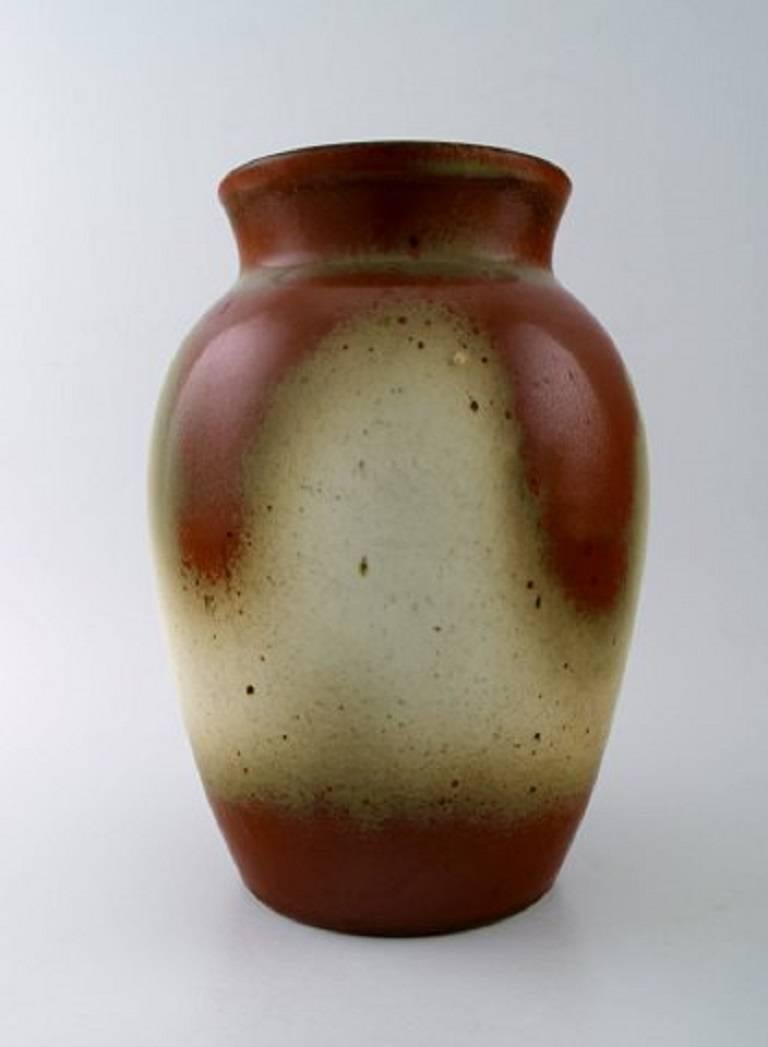 Scandinavian Modern B&G Bing & Grondahl, Presumably Valdemar Pedersen Stoneware Vase For Sale