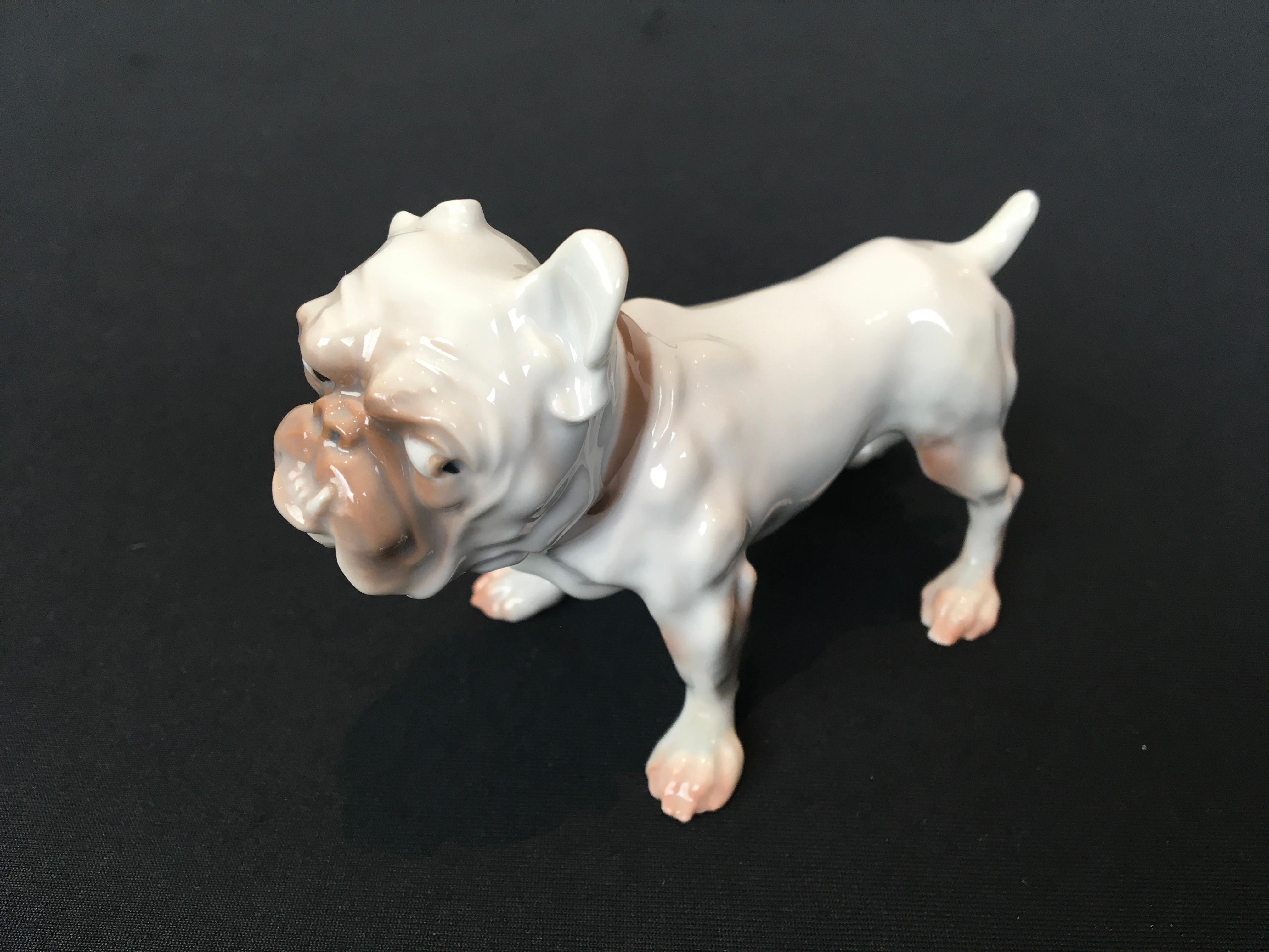 Danish B&G Bulldog Sculpture, Dahl Jensen For Sale