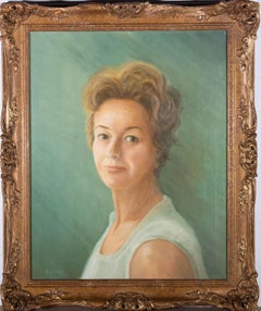 Vintage B.G. Cook - 1972 Oil, Female Portrait