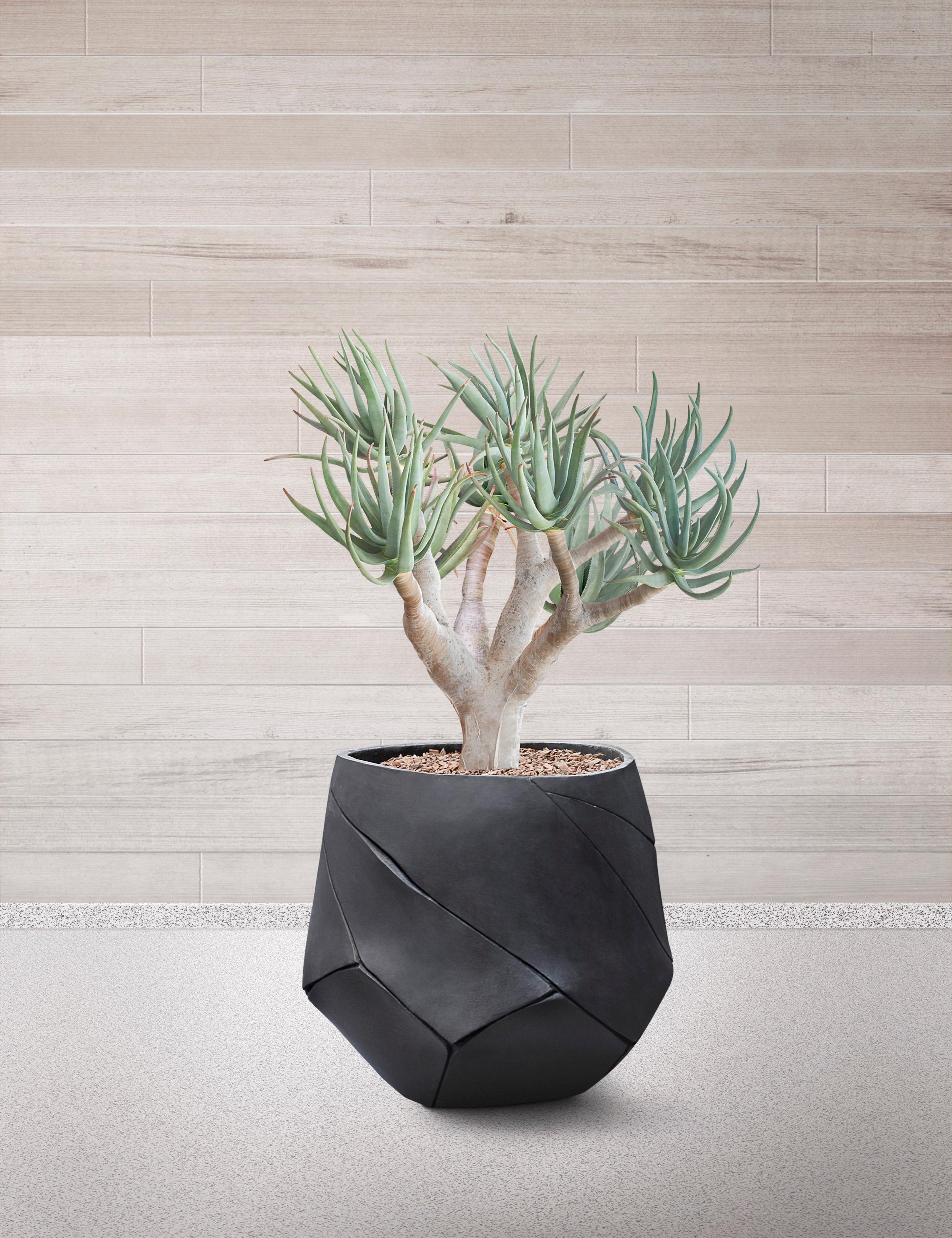 Jardinera Bhaca Pequeña Marrón by Indigenus
Diseñado por Andile Dyalvane
Dimensiones: Ø 87,3 x A 67,8 cm.
Materiales: Piedra.
Peso: 65 kg.

Hay disponibles diferentes colores y tamaños. Póngase en contacto con nosotros.

El Bhaca es una gama