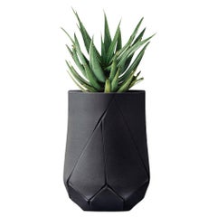 Bhaca Tall Black Planter by Indigenus