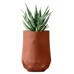 Bhaca Tall Terracotta Planter by Indigenus