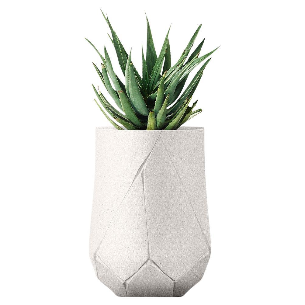 Vaso alto bianco Bhaca di Indigenus